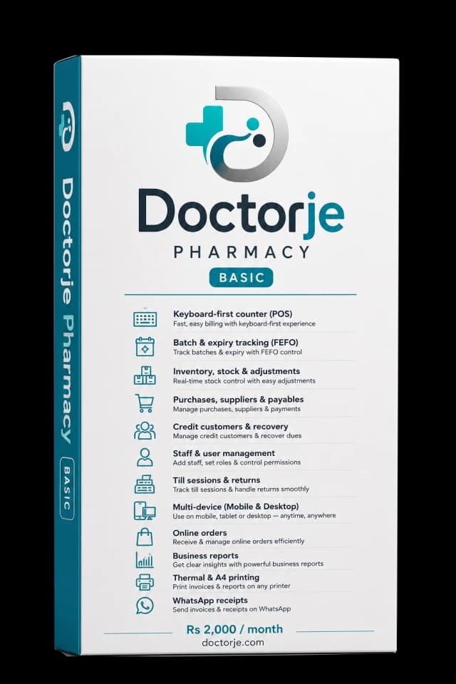 Doctorje Pharmacy Basic — product box