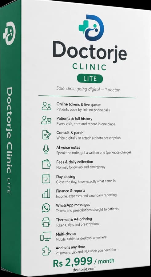 Doctorje Clinic Lite — product box